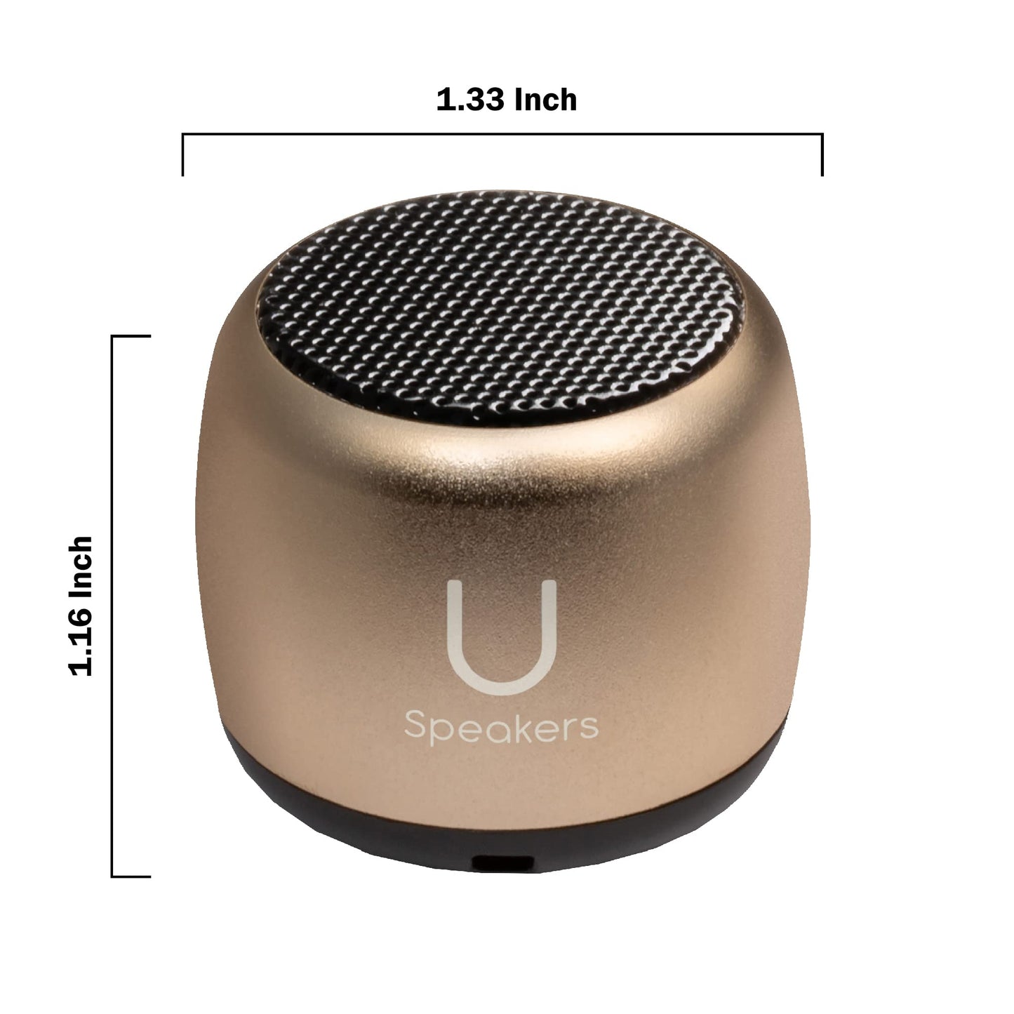 Fashionit U Speakers Micro Bluetooth Computer Speaker 2-Pack Bundle with Matching Speaker, Built-in Mic & Selfie Remote Control, for Workspace