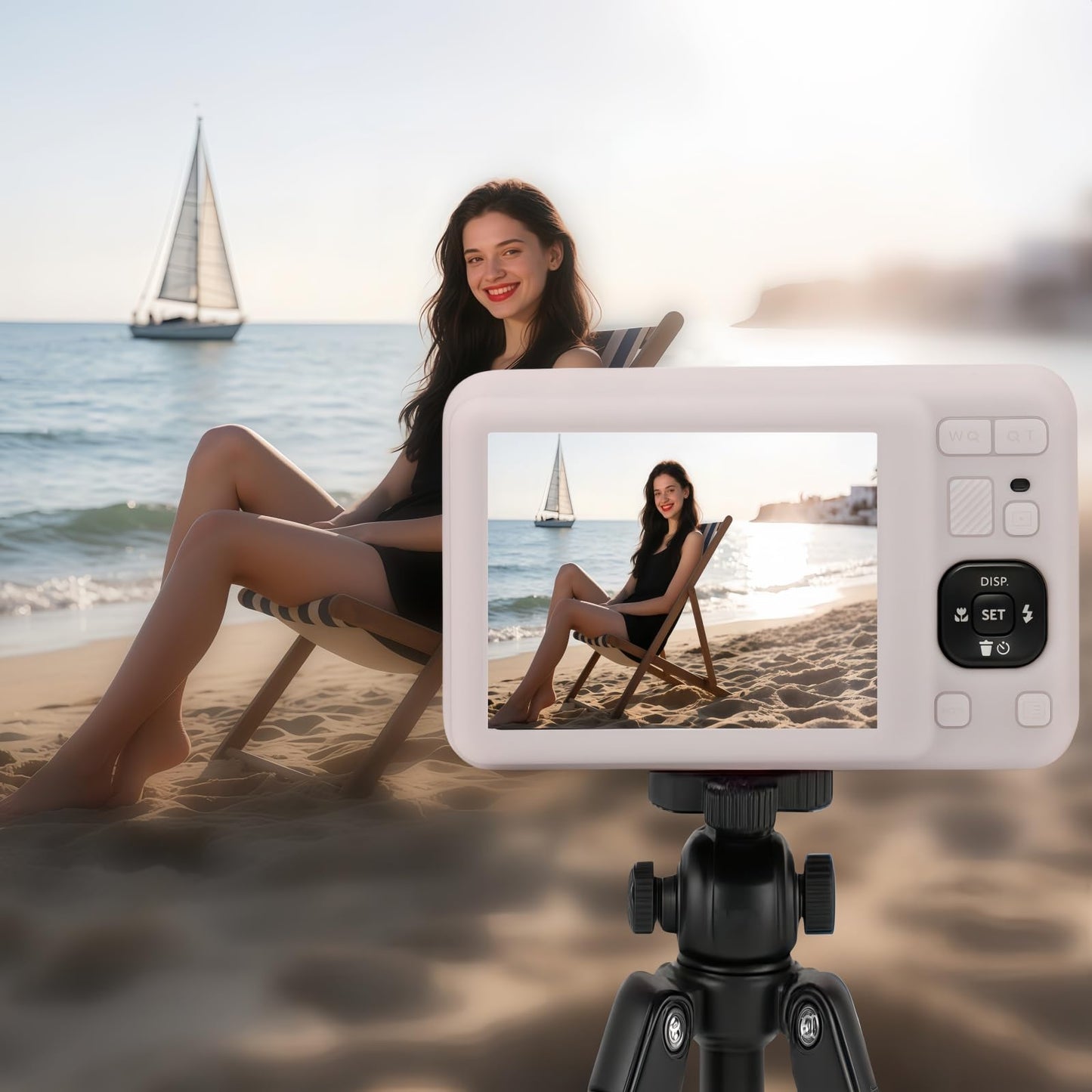 SZHSYJY Case for Kodak PIXPRO FZ55,FZ55 accessories,Soft Silicone Protective Case Removable Lens Cover,Comes with 2 Screen Protectors and 1 Wrist