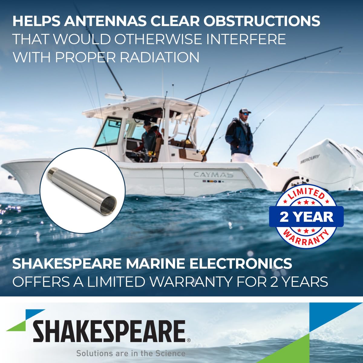 Shakespeare 4700 6" Stainless Steel Extension