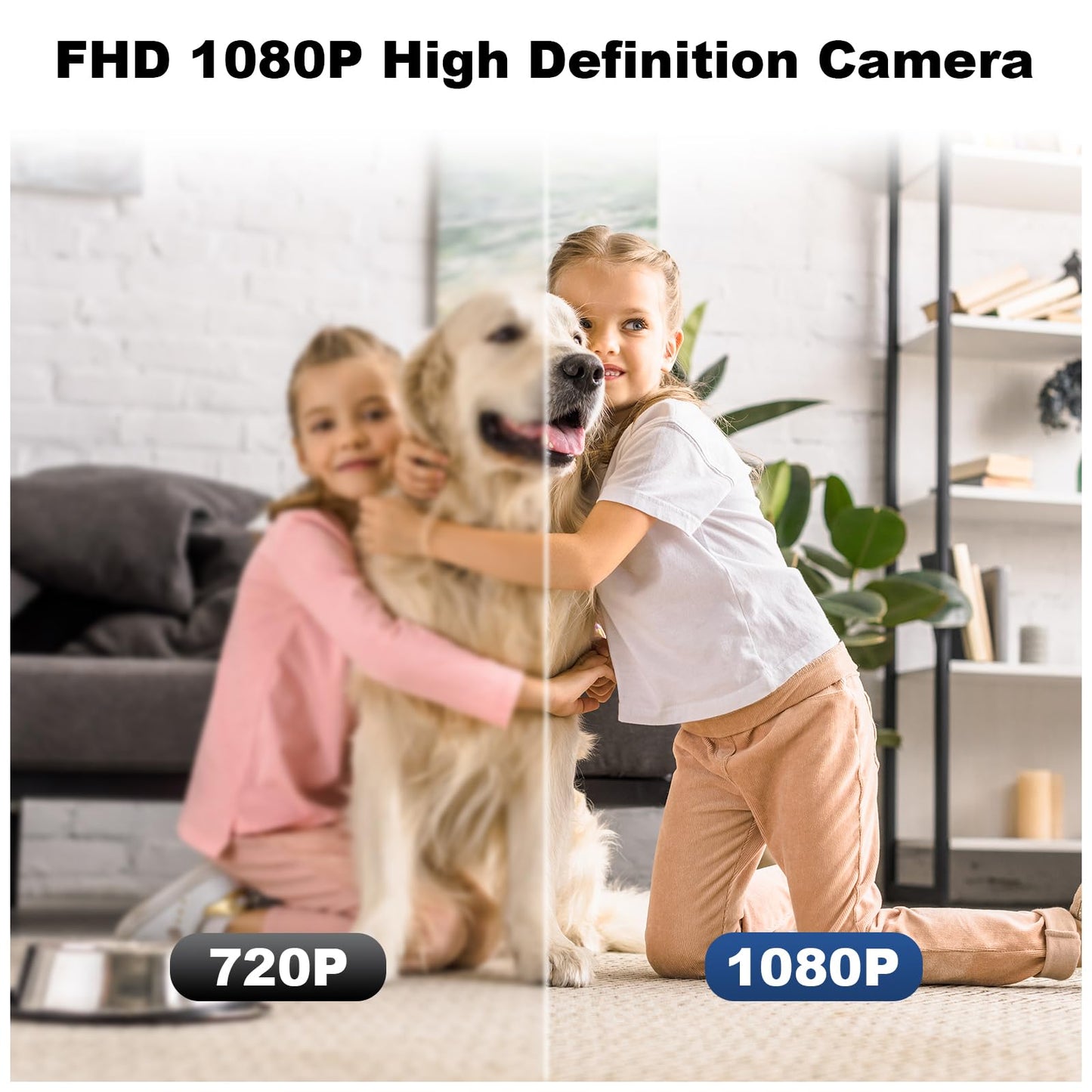 HIGSEEU 5G Mini Camera Charger, Full HD 1080P Small Nanny Cam with Human Detection, Type-C Plug Pet Camera for Indoor (FHD-001-F)