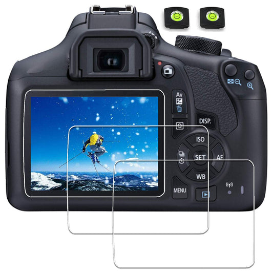 debous Screen Cover for Canon Eos Rebel T7 T6 Kiss X80 2000d 1300d Rebel T5 Kiss X70 1200d, Arc Edge Optical Tempered Glass Lcd Hard Film(3 pack)