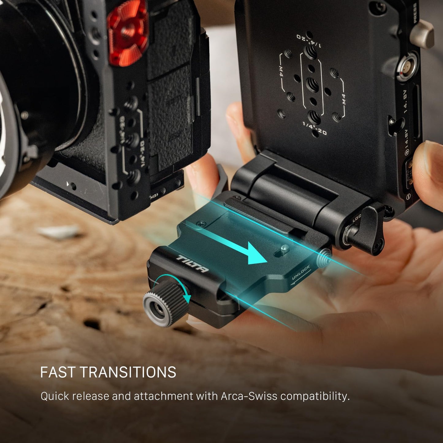 Tilta Mini PD V Mount Battery Plate with Adjustable ARCA Receiver Kit | 60W PD USB-C, P-Tap & 2-Pin Lemo Outputs | Compatible with DJI ARCA Quick