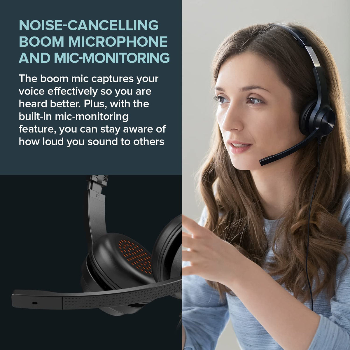 Creative Chat USB On-Ear Headset with Noise-Cancelling Mic and SmartComms