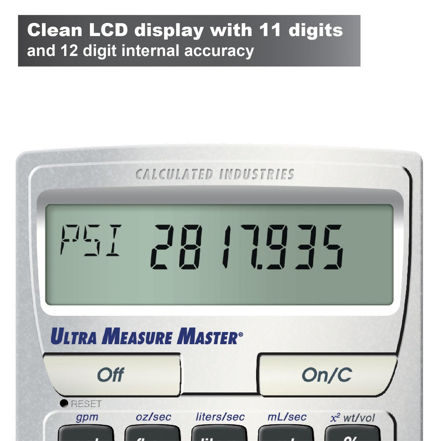 Calculated Industries 8025 Ultra Measure Master Professional Grade U.S. Standard to Metric Conversion Calculator Tool for Engineers, Architects
