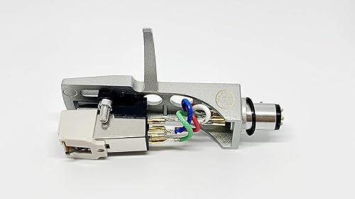 Silver Headshell , mount, AT3600 cartridge and Conical stylus, needle for Technics SL D1, SL D1K, SL D2, SL D202, SL D205, SL D2K, SL D3, SL D303, SL