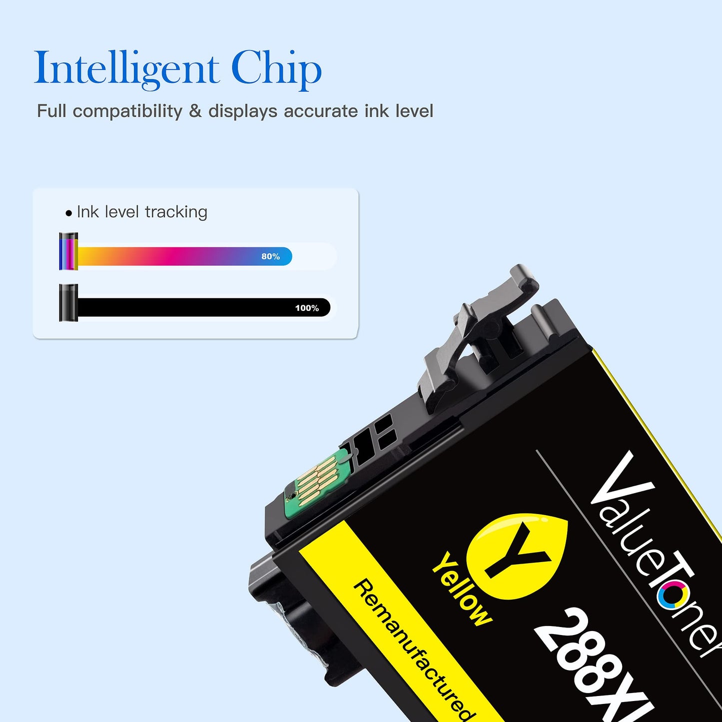 Valuetoner Remanufactured Ink Cartridge Replacement for Epson T288XL 288XL 288 XL to use with XP-430 XP-340 XP-440 XP-330 XP-434 XP-446 Printer (2