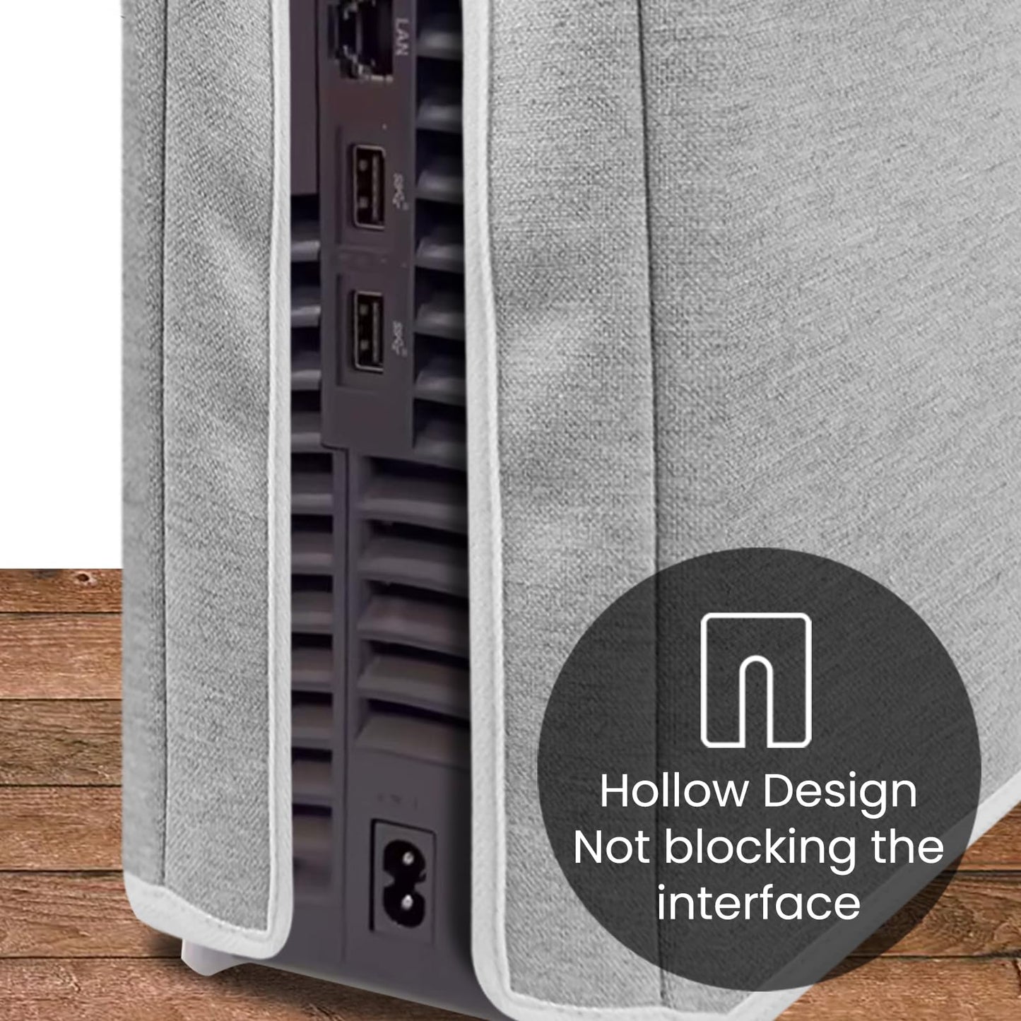 Raryars Dust Cover for PS5 Pro Dust Protector Custom Designed for Playstation 5 Pro Console Disc Edition & Digital Edition with Thick Cotton Precision