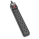Tripp Lite 6 Outlet Surge Protector Power Strip, 6ft Cord, Black, Lifetime Manufacturer's Guarantee & $10,000 Insurance (TLP6B)