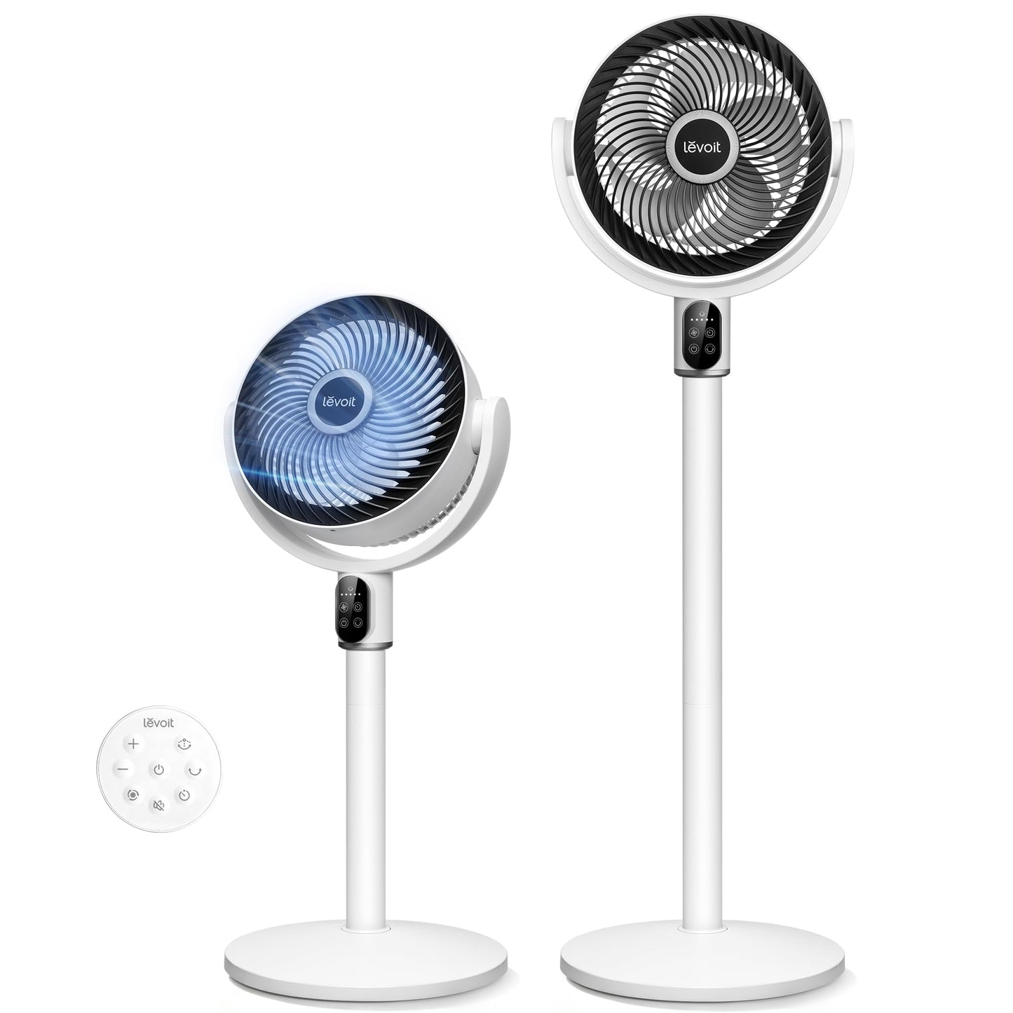 Levoit Standing Fan for Bedroom, 2-in-1 Pedestal & Tabletop Oscillating Fan