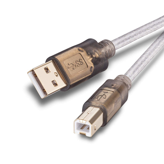 Printer Cable 1Ft,2 Pack 2.0 Printer Scanner Cable Cord USB Type A Male to B Male High Speed for HP, Canon, Lexmark,Dell, Xerox, Samsung etc(1