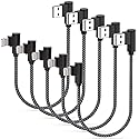 Osecet iPhone Charger 1Ft MFi Certified Short Lightning Cable Braided 90 Degree Elbow Charging Cable Compatible with iPhone 14 13 12 11 Pro X XS XR 8…