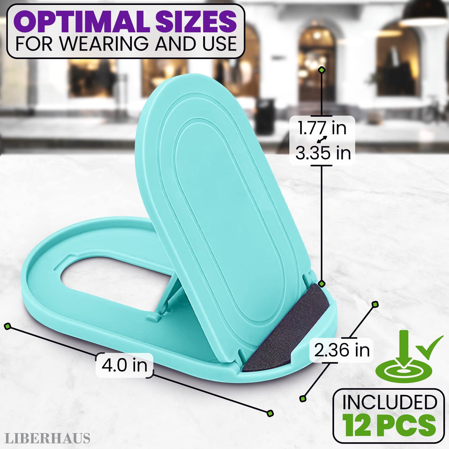 12 Pcs Cell Phone Stand for Desk - Stable Cell Phone Holder Bulk Pack, Adjustable Design with Silicone Pads, Fits 4-7.9" Devices - Cellphone Stand