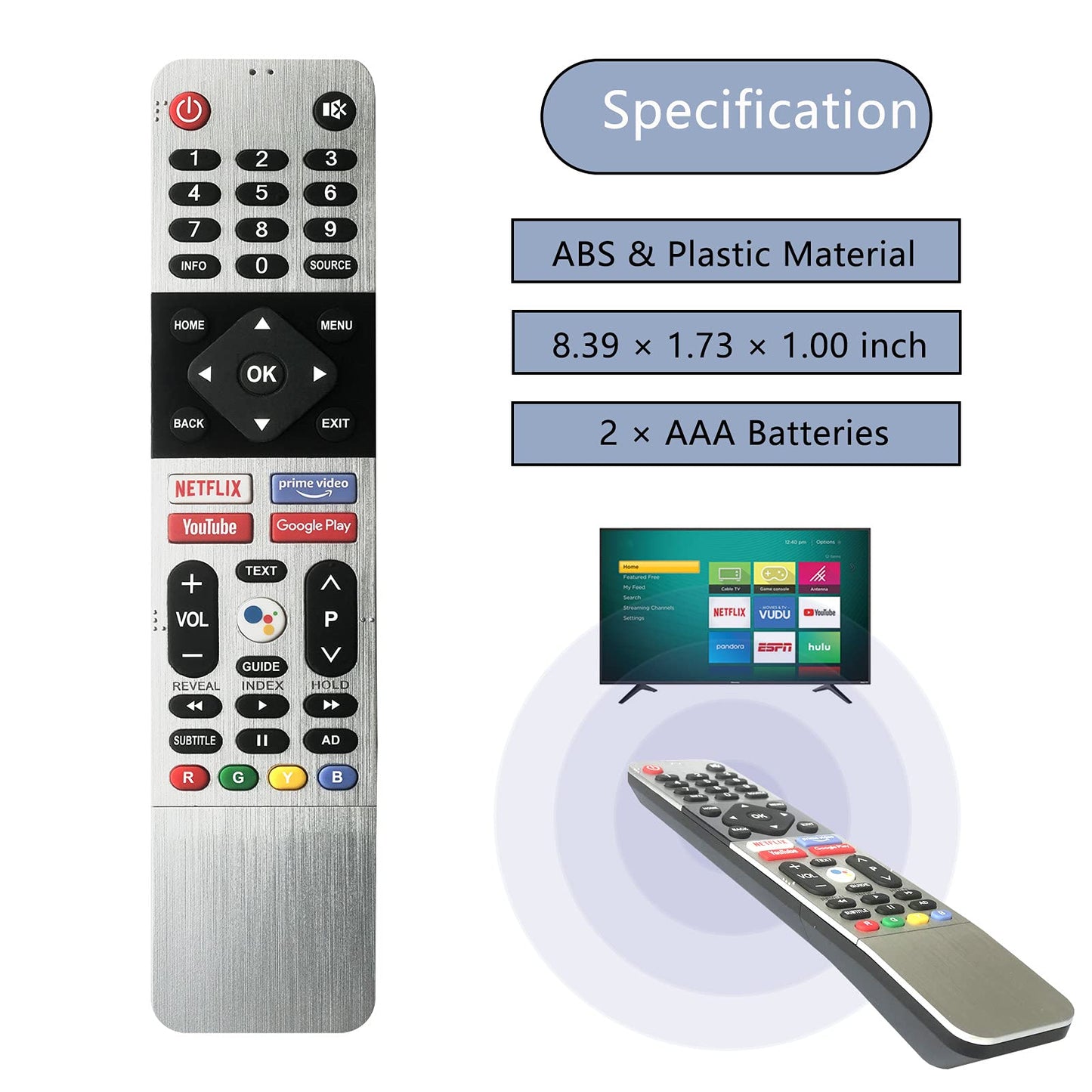 Can-Meageren Replacement Remote Control for Skyworth TV 32TB5000 40TB5000 40TB5050 43UB5500 43TB5000 43TB5050 43UB5550 43UB5560 50UB5550 50UB5560