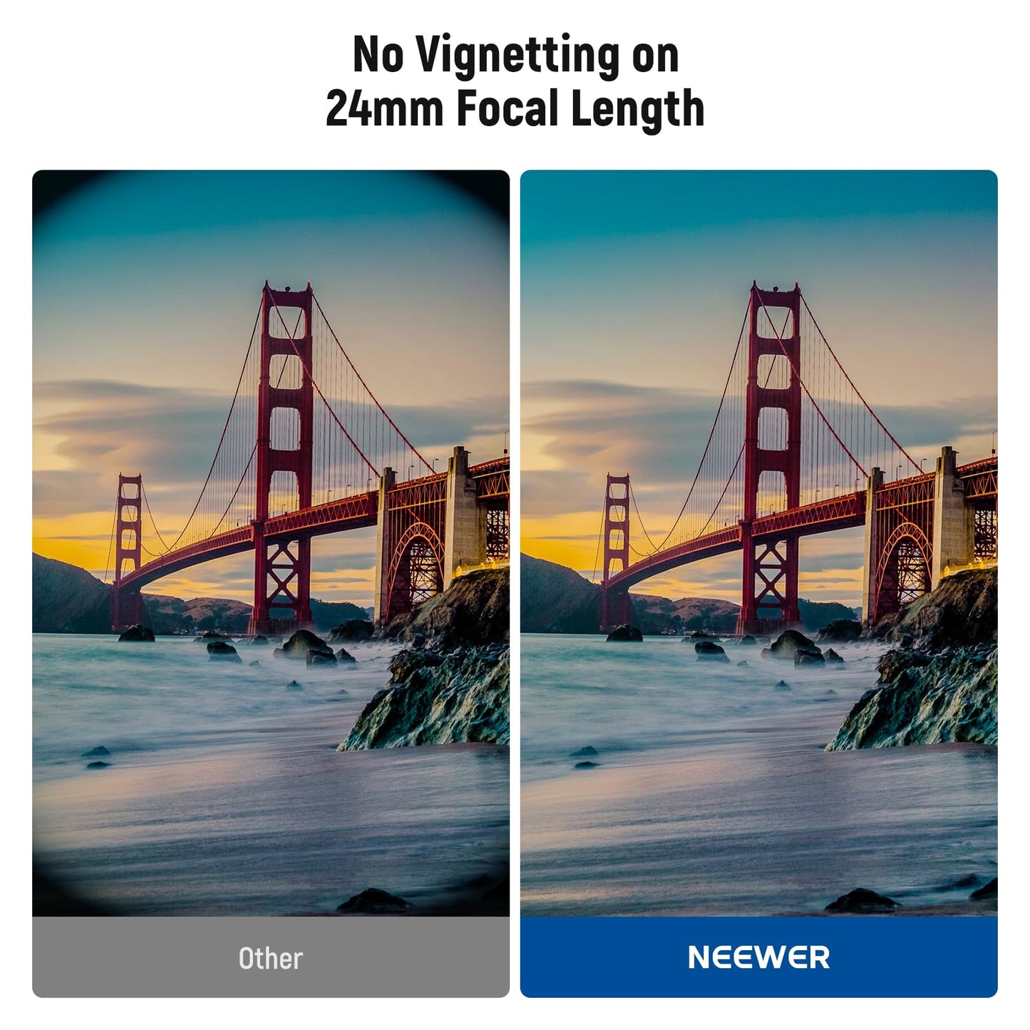 NEEWER Basics 72mm Variable ND Filter, ND2-400 1-9 Stops Light Reduction Rotatable Variable Neutral Density Filter with Anti Fingerprint Coating, Slim