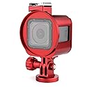 SOONSUN Aluminum Frame Mount Housing Case for GoPro Hero 5 Session Hero 4 Session Hero Session Cameras, Metal Thick Solid Protective Case with Cold