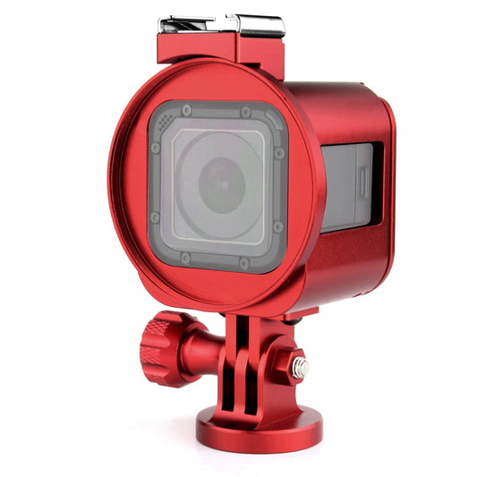 SOONSUN Aluminum Frame Mount Housing Case for GoPro Hero 5 Session Hero 4 Session Hero Session Cameras, Metal Thick Solid Protective Case with Cold