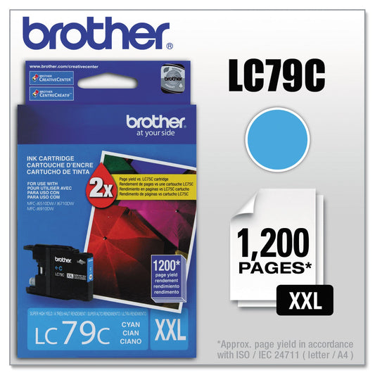 Brother BRTLC79C - LC79C LC-79C Innobella Super High-Yield Ink