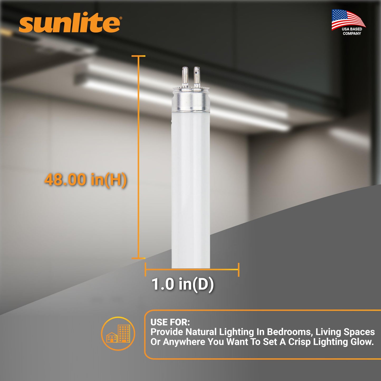 Sunlite F32T8/SP850 T8 Linear Fluorescent Lamp, 32 Watts, 3100 Lumens, 5000K Daylight, Medium G13 Bi Pin Base, High Performance Straight Tube, 30 Pack