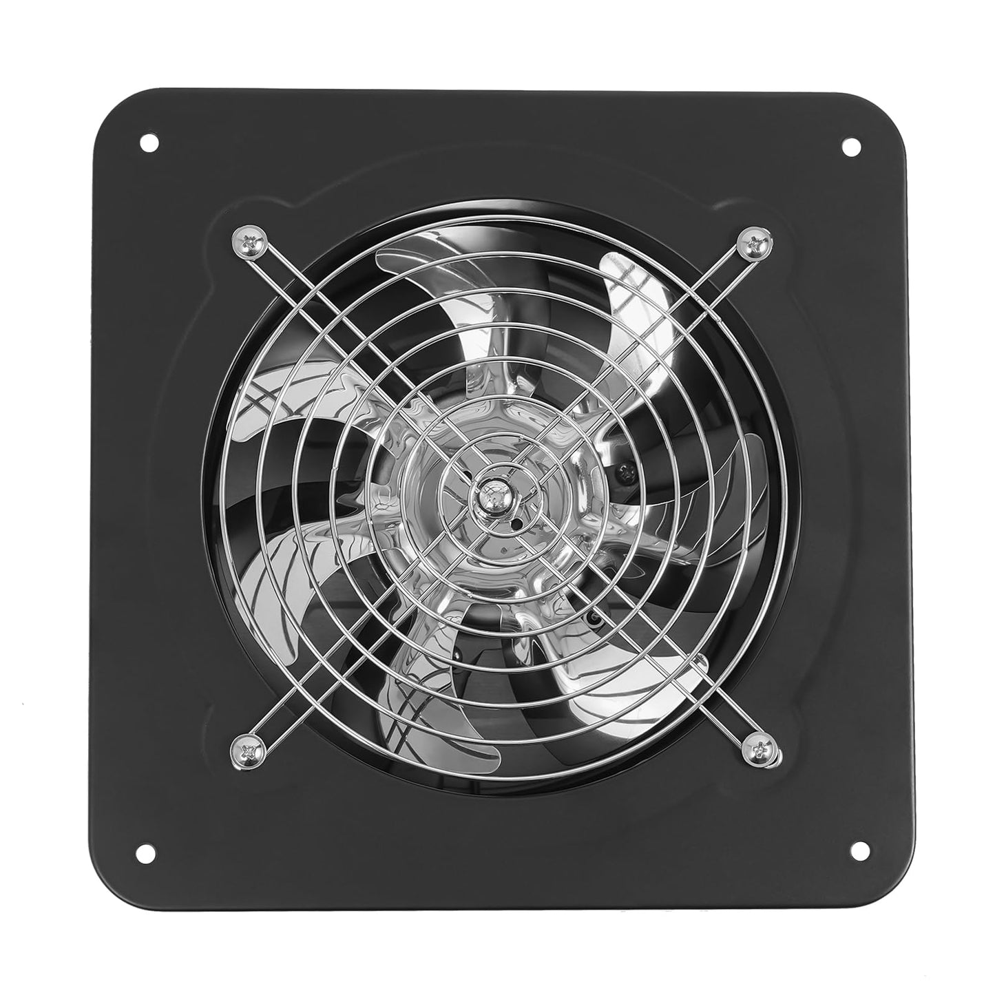 GDIFLS 7 Inch Exhaust Fan - 110V Wall Mount Vent Fan with High-Speed Copper Motor for Kitchen, Bathroom, Attic & Garage - Black Ventilation Fan
