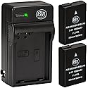 BM Premium Pack of 2 EN-EL14A Batteries and Charger for Nikon D3100, D3200, D3300, D3400, D3500, D5100, D5200, D5300, D5500, D5600, DF, Coolpix P7000