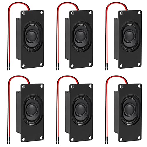 AITIAO 6pcs Speaker 3 Watt 8 Ohm Single Cavity 8ohm 3w Mini Speaker with Separating Interface Full-Range Cavity Mobile Portable Advertising Machine