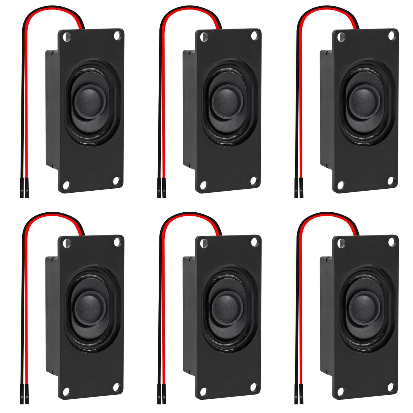 AITIAO 6pcs Speaker 3 Watt 8 Ohm Single Cavity 8ohm 3w Mini Speaker with Separating Interface Full-Range Cavity Mobile Portable Advertising Machine