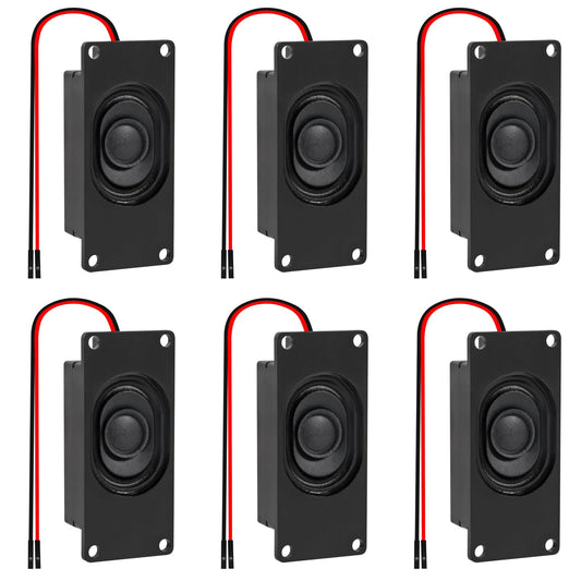 AITIAO 6pcs Speaker 3 Watt 8 Ohm Single Cavity 8ohm 3w Mini Speaker with Separating Interface Full-Range Cavity Mobile Portable Advertising Machine