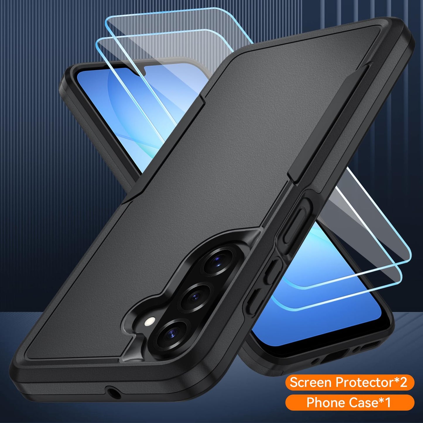 Suncasetor for Samsung Galaxy A17 5G Case with HD Screen Protector, Military Grade Drop Protection, Heavy Duty Full Body Shockproof Phone Case