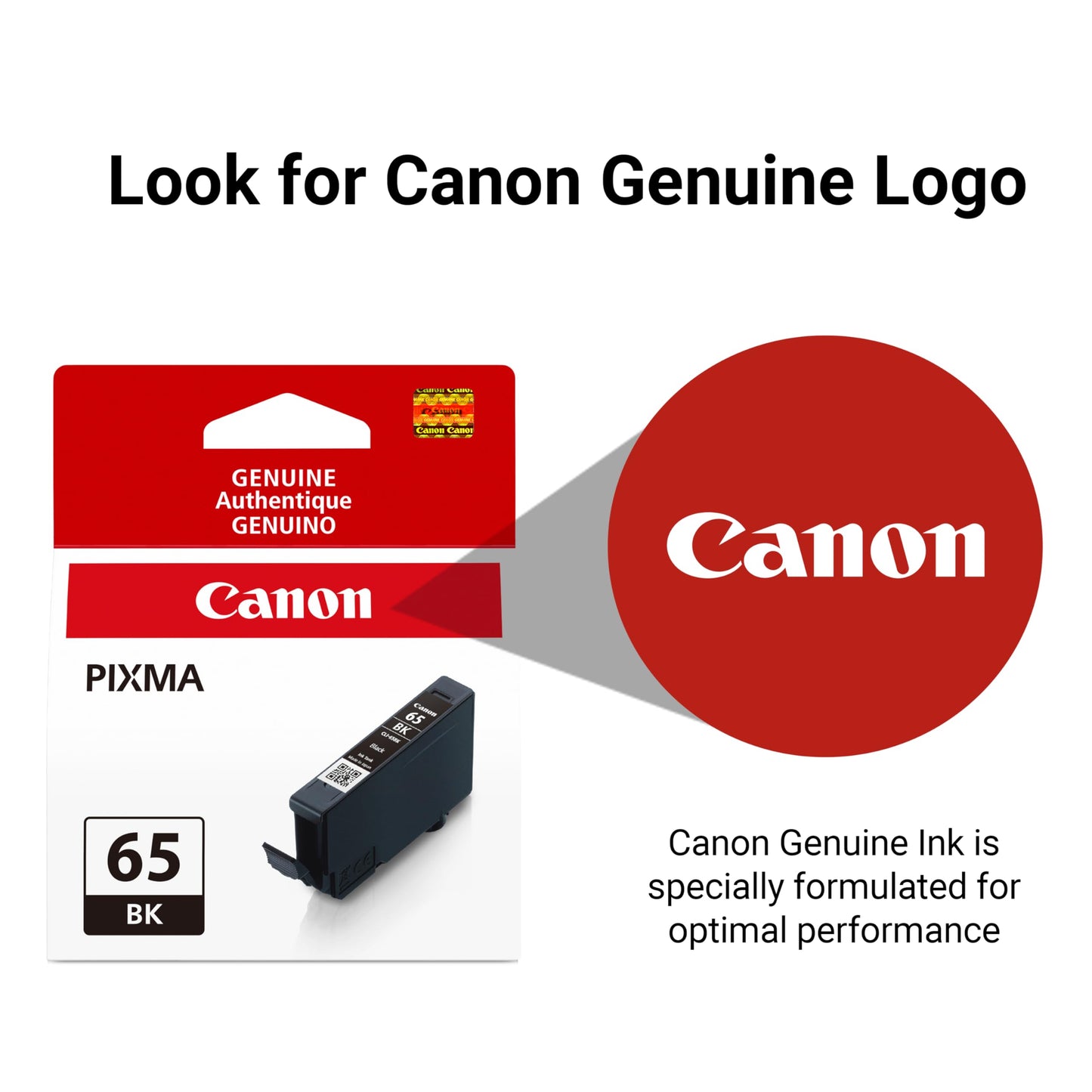 Canon CLI-65 Genuine Black Ink Tanks, Compatible with PIXMA PRO-200, and PIXMA PRO-200S Printers