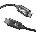 Plugable USB C Cable, 240W Charging Cable 40Gbps, 4K 120Hz, 8K 60Hz USB-C Monitor, iPhone, MacBook, iPad, Samsung Galaxy, 3.3 Feet (USBC-240W-1M)