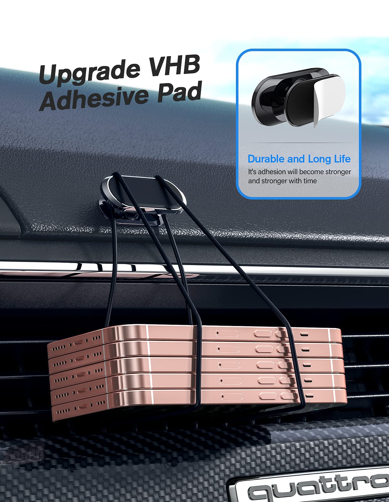 odbowuge Magnetic Phone Holder for Car[2 Pack],Phone Holders for Your car [Upgrade Magnet] -360 Rotation,Car Magnet Phone Mount Compatible with All