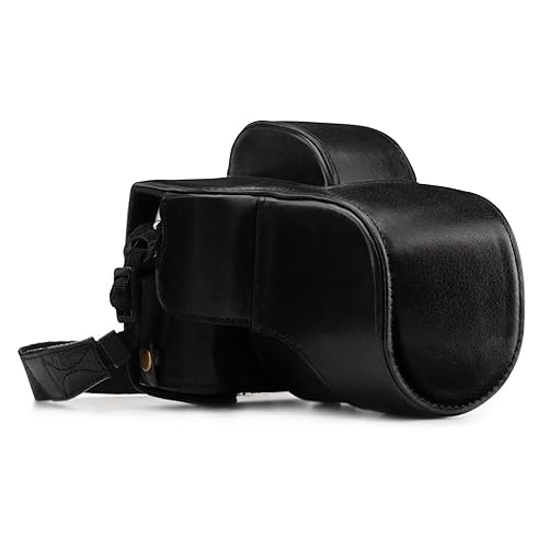 MegaGear Leather Camera Case for Fujifilm X-E3 with 23mm & 18-55mm