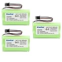 Kastar 3-Pack AAX2 2.4V 1600mAh MSM Plug Ni-MH Rechargeable Battery for Uniden BT1007 BT-904 BBTY0700001 CEZAi2998 DCX150 DECT1500 D1484 Panasonic