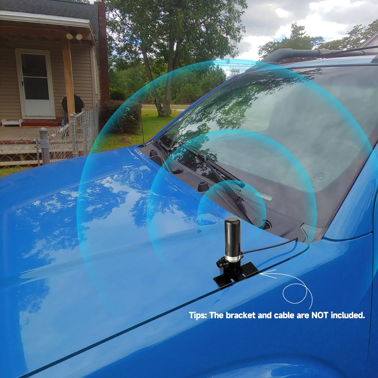 Bingfu Vehicle Ham Radio Antenna Dual Band VHF UHF 136-174MHz 400-470MHz Low Profile PL259 Male Connector Antenna for Car Truck Amateur/Mobile/Two