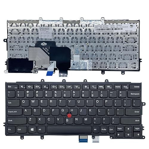 YIJIATech ® Laptop Keyboard with Screwdriver US Layout for Lenovo ThinkPad X230S X240 X240I X240S X250 X250S X260 X270 Keyboard Black with Frame