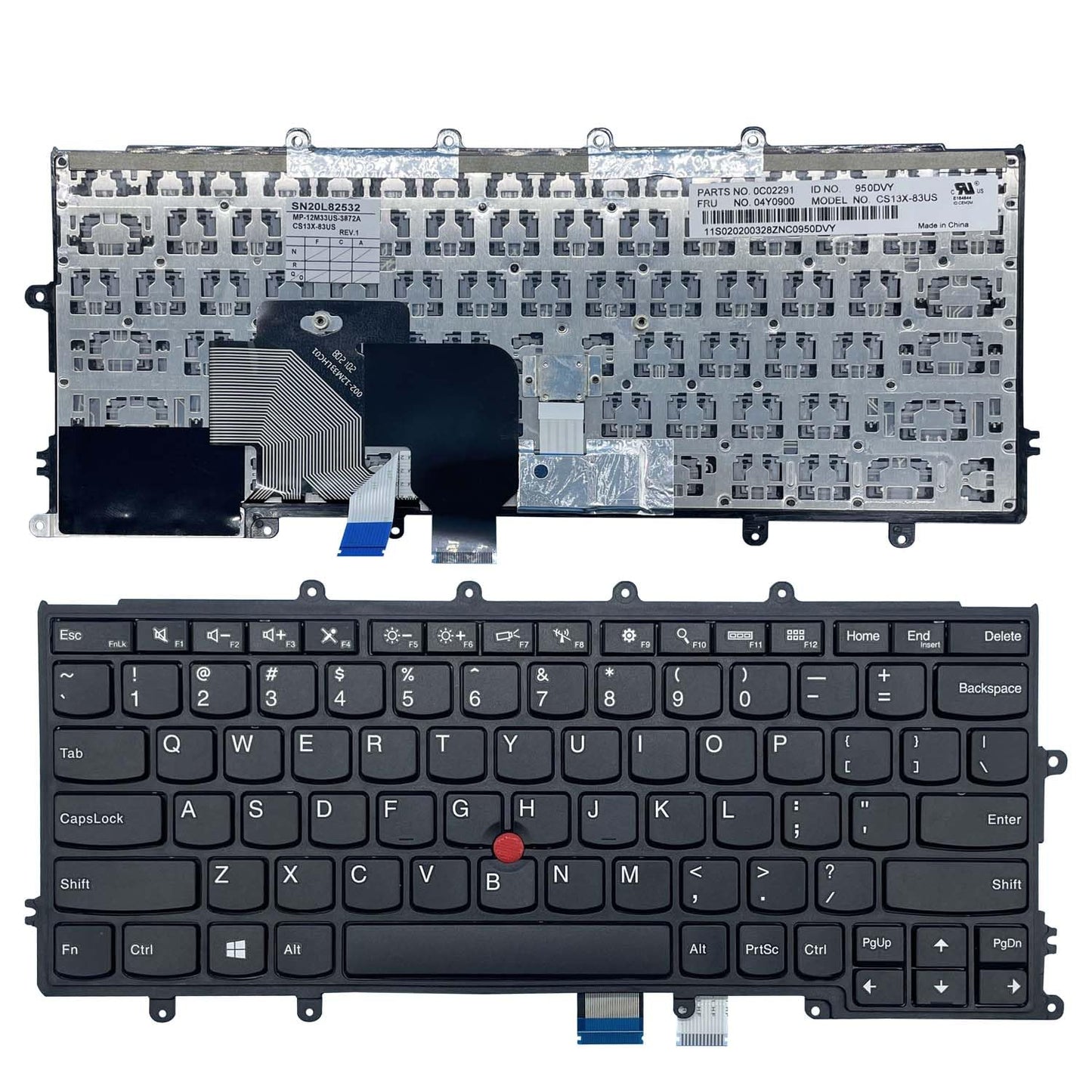 YIJIATech ® Laptop Keyboard with Screwdriver US Layout for Lenovo ThinkPad X230S X240 X240I X240S X250 X250S X260 X270 Keyboard Black with Frame