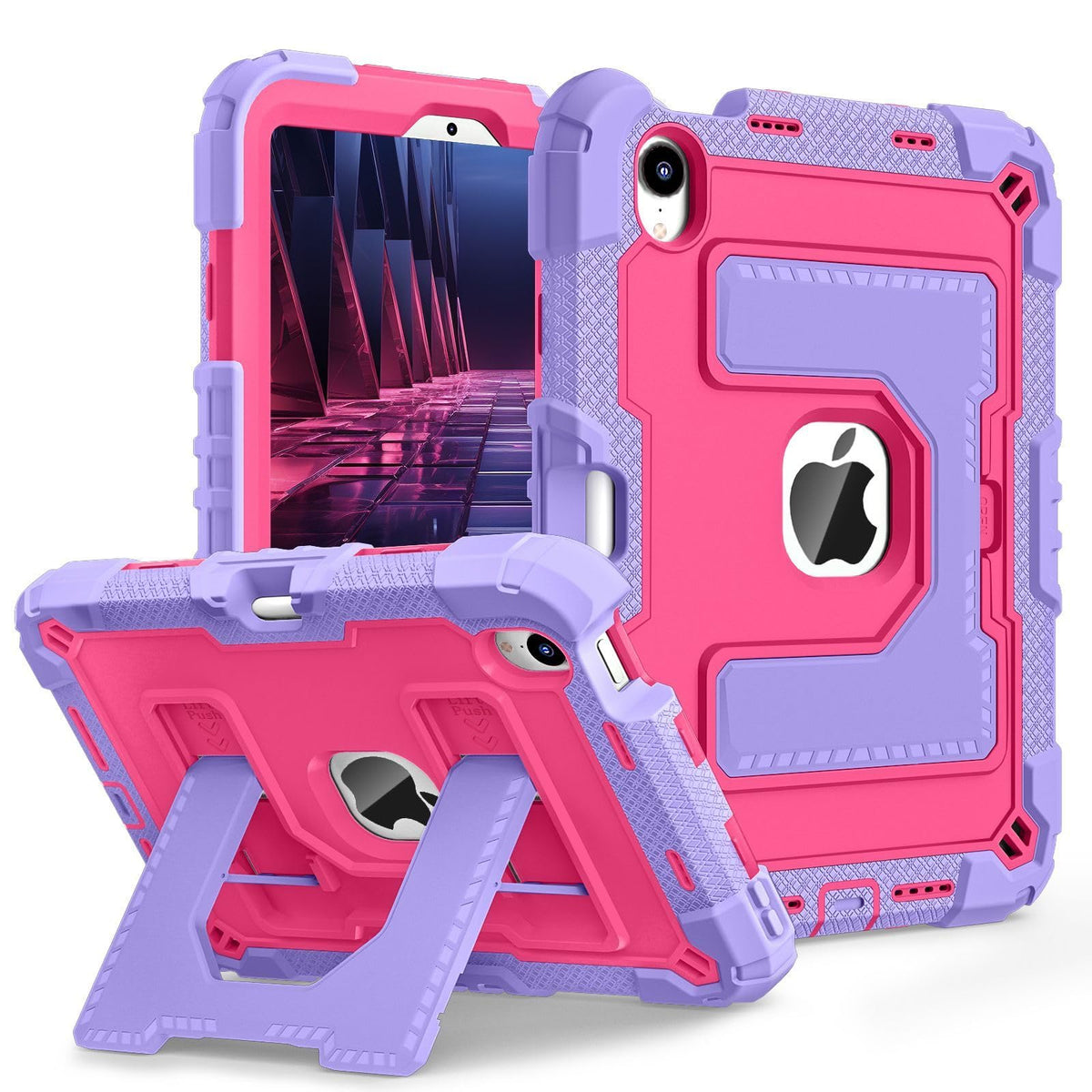 WTRFTJ Case for IPad 9/8/7(10.2-Inch,2021/2020/2019 Model),Equipped with Adjustable Bracket,Shoulder Strap & Pencil Holder Protective Cover,Shock