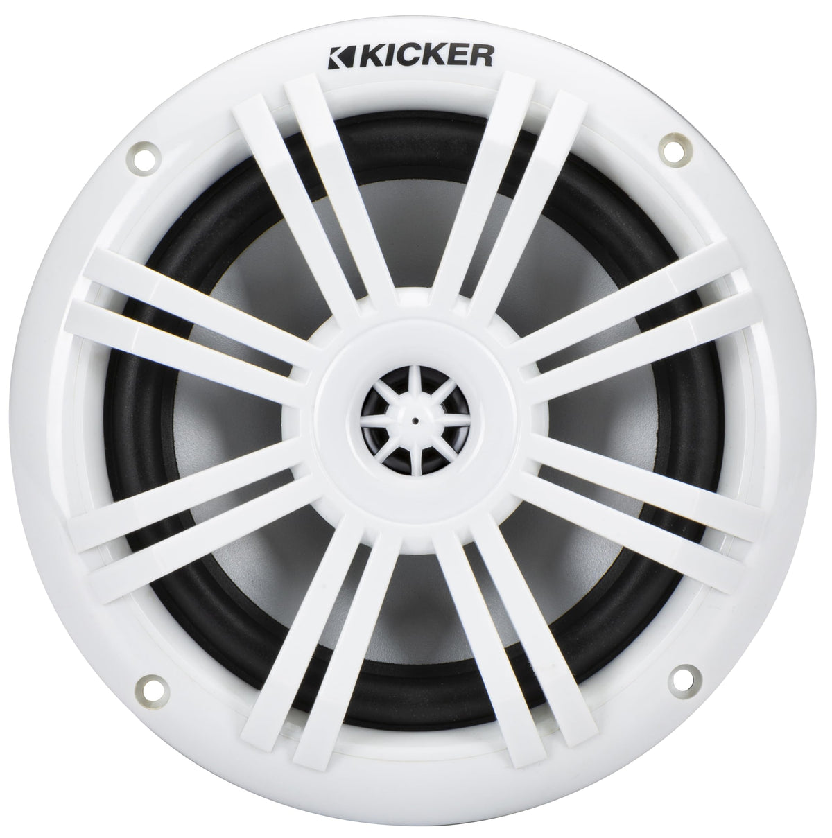 KICKER 51KM604WL KM 6.5" 4? LED Marine Coaxial Speakers - Pair
