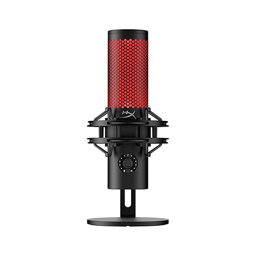 HyperX QuadCast 2 - USB Microphone for Gaming, Streaming and Podcasting, with On-Board Controls, LED Lighting, Removable Shock Mount, PC, Mac, PS5