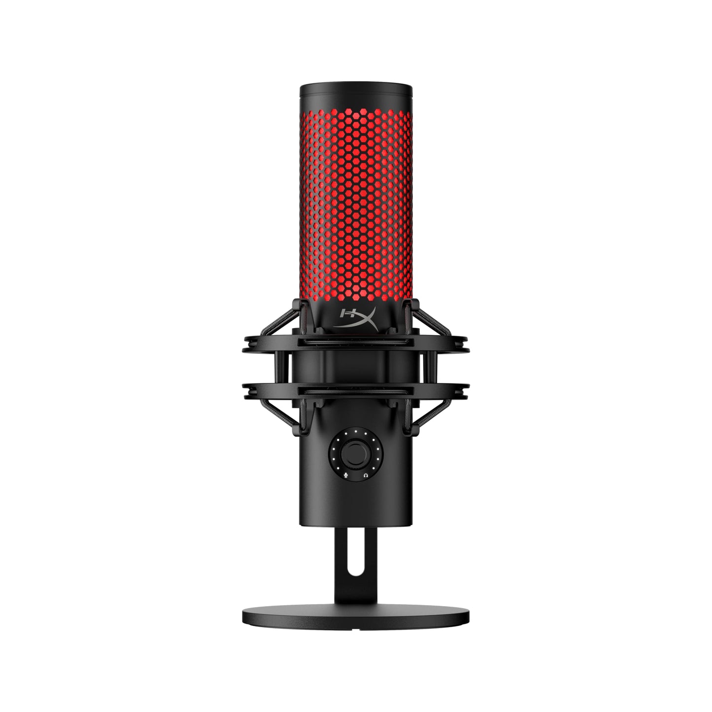 HyperX QuadCast 2 - USB Microphone for Gaming, Streaming and Podcasting, with On-Board Controls, LED Lighting, Removable Shock Mount, PC, Mac, PS5