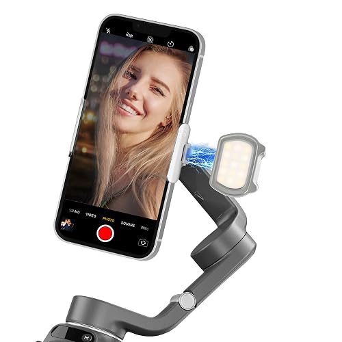 Magnetic Fill Light for DJI Osmo Mobile 8/7P/7/6 Accessories,3 Color Modes Compatible with DJI Osmo Mobile 8/7P/7/6/5/4/SE Gimbal Stabilizer
