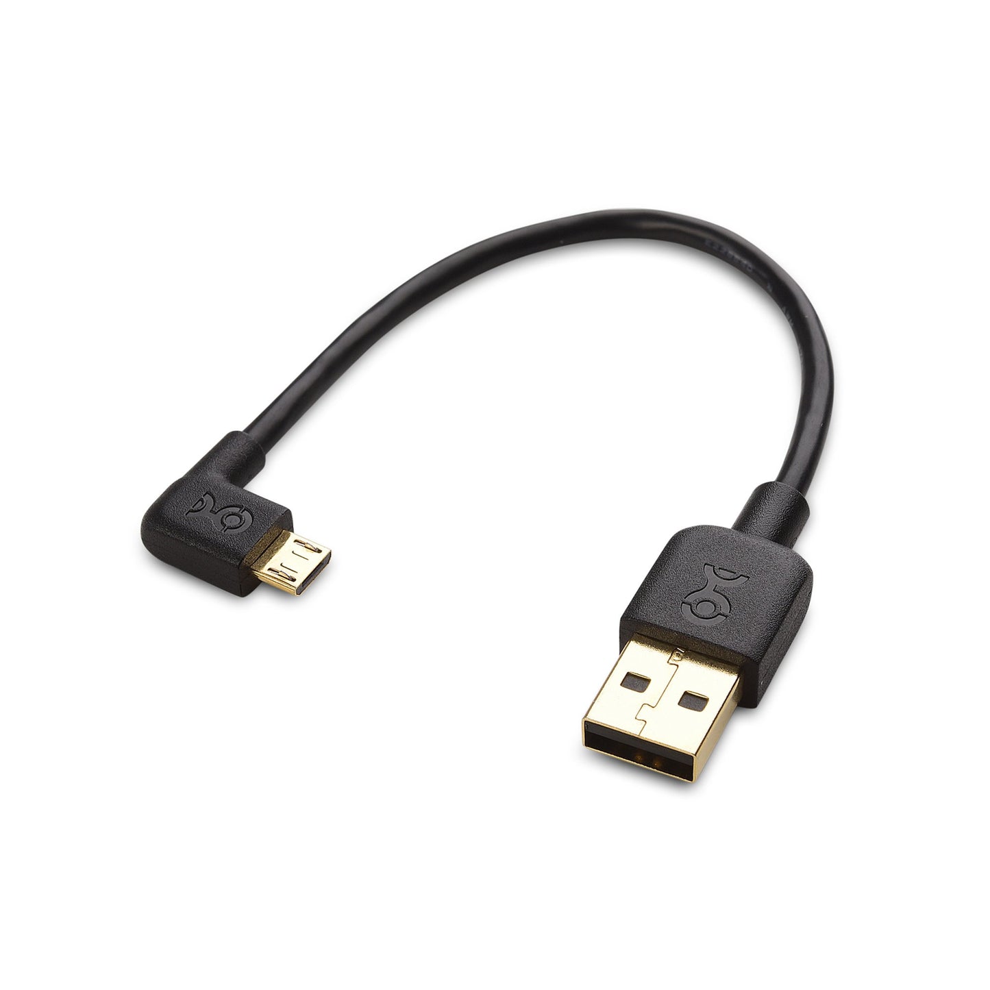 Cable Matters Combo-Pack Right Angle USB Cable for TV Stick and Power Bank 6 Inches - 90 Degree USBA to Micro USB Cable for Roku TV Stick and More