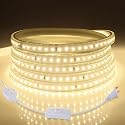 tlinkosta LED Strip Lights Outdoor LED Lights Waterproof AC 110V 600LED 3000k LED Rope Lights for Indoor, Outdoor, Garden, Lawn, Kitchen, Staircase