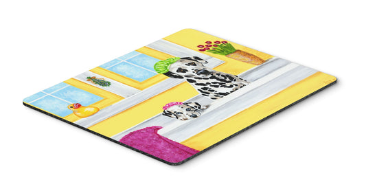 Caroline's Treasures AMB1099MP Bath Day Dalmatian Mouse Pad, Hot Pad or Trivet for Home Office Gaming Working Computers Laptop Mouse Mat,Washable