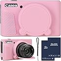 SZHSYJY Camera Case for Canon PowerShot SX740/ SX730 Digital Camera,SX740 HS Case, Soft Silicone Protective Case Removable Lens Cover,Comes with 2