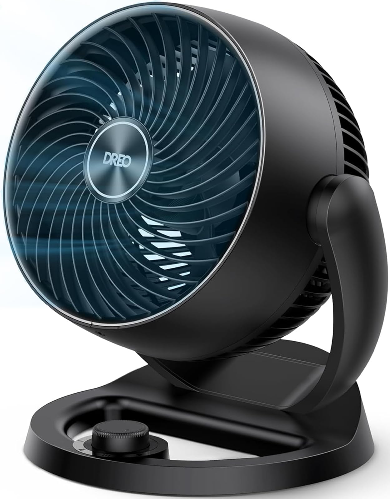 DREO Fan for Bedroom, 12 Inches, 70ft Powerful Airflow, 25db Quiet Table Air Circulator Fans for Whole Room, 120° Adjustable Tilt, 3 Speeds, Desktop