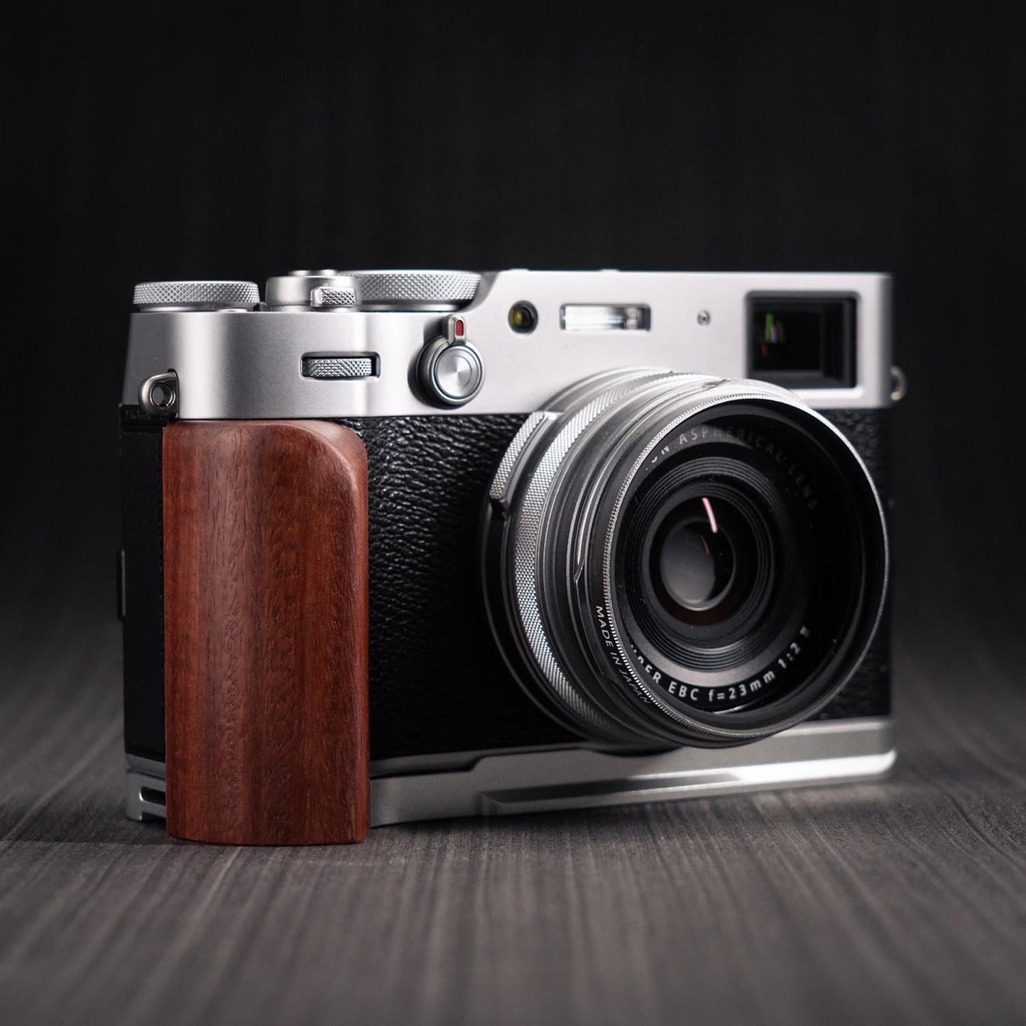 Iborrys L-Shaped Camera Handle ?Compatible with FUJIFILM X100VI Camera ?Precious Vintage Solid Wood Camera Grip | Handcrafted by Experienced Artisans