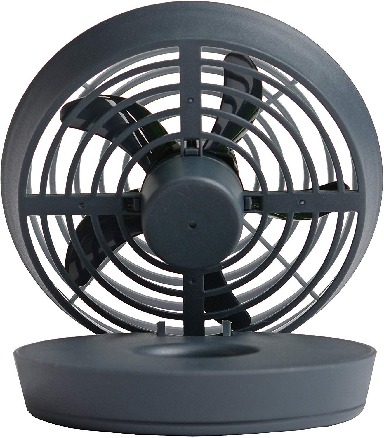 O2COOL 5 Inch Portable Fan - Battery Operated or USB Connected Cooling for Travel, Outdoor, Camping, Car and Office - Compact Folding Design