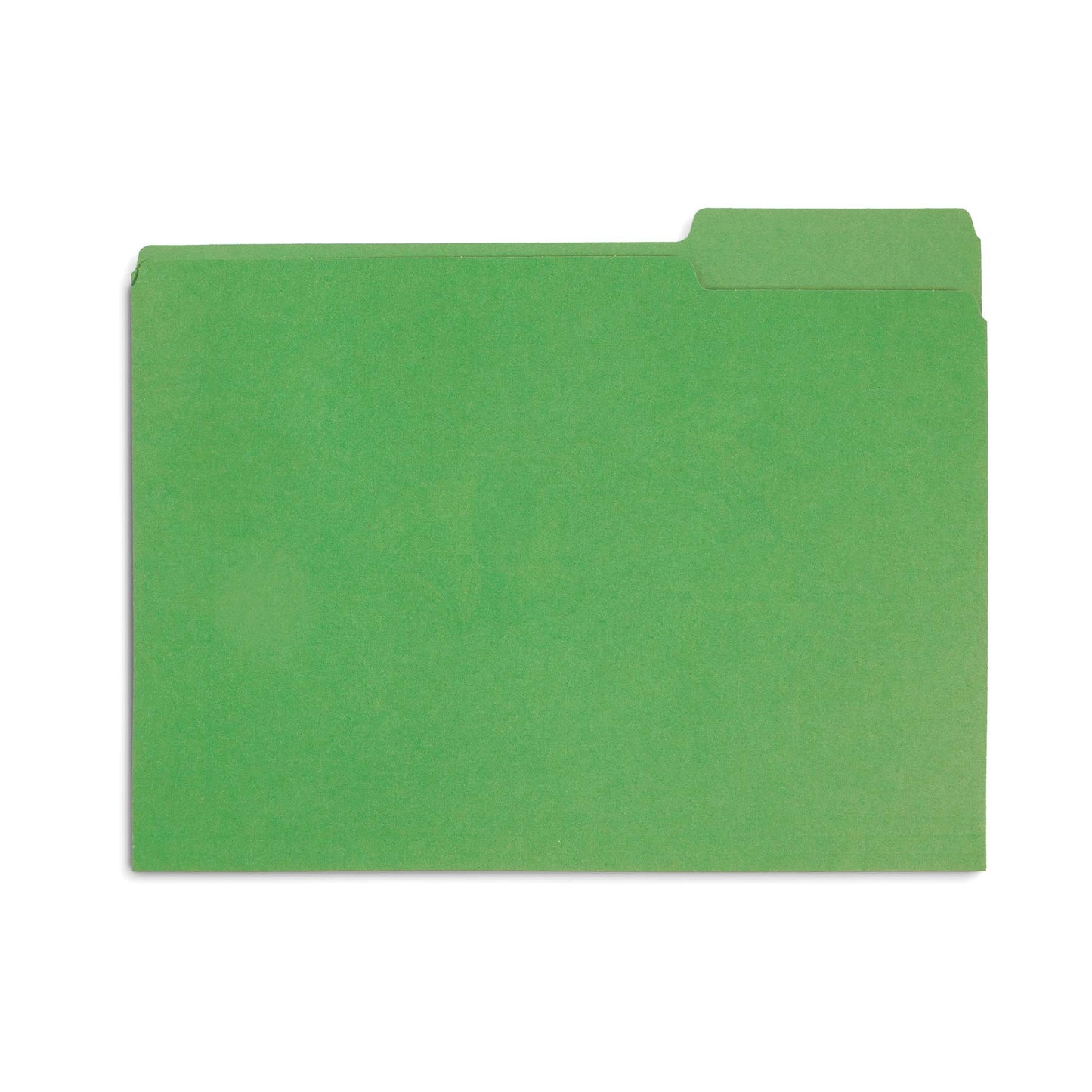 Blue Summit Supplies 100 File Folders, Letter Size, 1/3 Cut Tab, Green