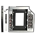 RLECS HDD SSD Caddy Adapter SATA 3.0 Interface Laptop Hard Disk Holder 9.5mm Hard Drive Mounting Bracket for CD DVD ROM Optical Bay 2.5 inch